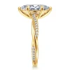 Clearance Gabriel & Co. Campana - 18K Yellow Gold Marquise Shape Twisted Diamond Engagement Ring