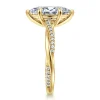 Gabriel & Co. Campana - 14K Yellow Gold Marquise Shape Twisted Diamond Engagement Ring