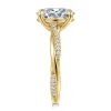 Hot Gabriel & Co. Campana - 14K Yellow Gold Oval Diamond Engagement Ring
