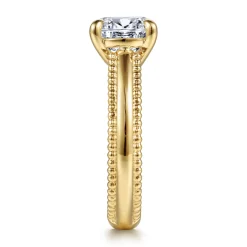 Discount Gabriel & Co. Carela - 14K Yellow Gold Round Diamond Engagement Ring