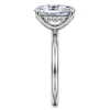 Gabriel & Co. Cari - 14K White Gold Oval Diamond Engagement Ring