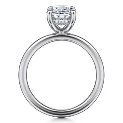 Gabriel & Co. Cari - 14K White Gold Oval Diamond Engagement Ring