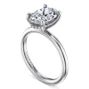 Clearance Gabriel & Co. Cari - 14K White Gold Oval Diamond Engagement Ring