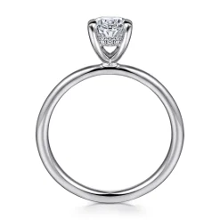 Outlet Gabriel & Co. Cari - 14K White Gold Oval Diamond Engagement Ring