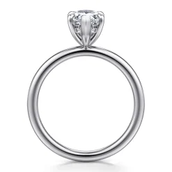 Clearance Gabriel & Co. Cari - 18K White Gold Pear Diamond Engagement Ring