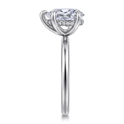 Best Gabriel & Co. Cari - 14K White Gold Pear Shape Diamond Engagement Ring