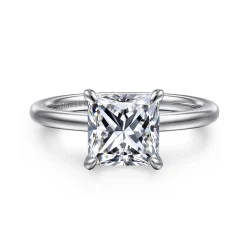 Online Gabriel & Co. Cari - 14K White Gold Princess Diamond Engagement Ring