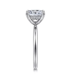Online Gabriel & Co. Cari - 14K White Gold Princess Diamond Engagement Ring