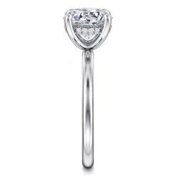 Sale Gabriel & Co. Cari - 14K White Gold Round Diamond Engagement Ring