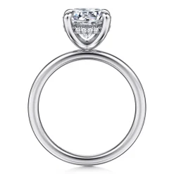 Sale Gabriel & Co. Cari - 14K White Gold Round Diamond Engagement Ring
