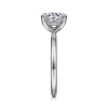 Hot Gabriel & Co. Cari - 14K White Gold Round Diamond Engagement Ring