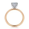 Gabriel & Co. Cari - 14K White-Rose Gold Oval Diamond Engagement Ring