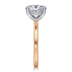 Gabriel & Co. Cari - 14K White-Rose Gold Oval Diamond Engagement Ring