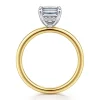 Online Gabriel & Co. Cari - 14K White-Yellow Gold Emerald Cut Diamond Engagement Ring