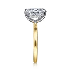 Online Gabriel & Co. Cari - 14K White-Yellow Gold Oval Diamond Engagement Ring