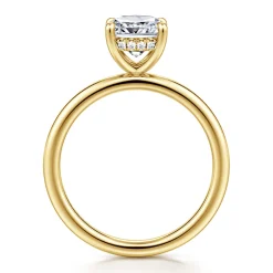Outlet Gabriel & Co. Cari - 14K Yellow Gold Cushion Diamond Engagement Ring
