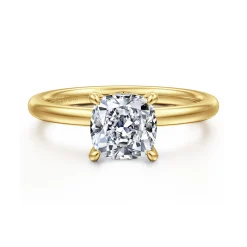 Outlet Gabriel & Co. Cari - 14K Yellow Gold Cushion Diamond Engagement Ring