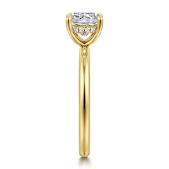 Outlet Gabriel & Co. Cari - 14K Yellow Gold Cushion Diamond Engagement Ring