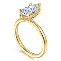 Outlet Gabriel & Co. Cari - 18K Yellow Gold Marquise Diamond Engagement Ring