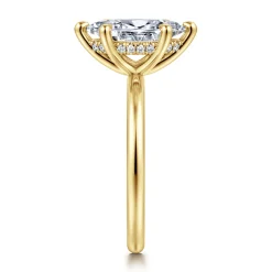 Clearance Gabriel & Co. Cari - 14K Yellow Gold Marquise Shape Diamond Engagement Ring