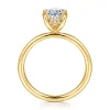 Outlet Gabriel & Co. Cari - 18K Yellow Gold Oval Diamond Engagement Ring