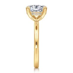 Outlet Gabriel & Co. Cari - 18K Yellow Gold Oval Diamond Engagement Ring