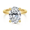 New Gabriel & Co. Cari - 14K Yellow Gold Oval Diamond Engagement Ring