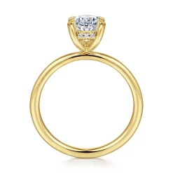 Online Gabriel & Co. Cari - 14K Yellow Gold Oval Diamond Engagement Ring