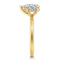 Outlet Gabriel & Co. Cari - 18K Yellow Gold Pear Diamond Engagement Ring