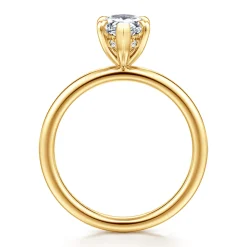 Outlet Gabriel & Co. Cari - 18K Yellow Gold Pear Diamond Engagement Ring