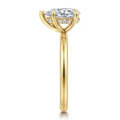 Online Gabriel & Co. Cari - 14K Yellow Gold Pear Shape Diamond Engagement Ring