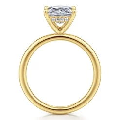 Online Gabriel & Co. Cari - 14K Yellow Gold Princess Diamond Engagement Ring