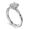 Hot Gabriel & Co. Carinna - 18K White Gold Cushion Cut Diamond Engagement Ring