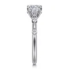 Sale Gabriel & Co. Carinna - 14K White Gold Cushion Cut Diamond Engagement Ring