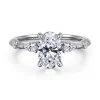 Clearance Gabriel & Co. Carinna - 18K White Gold Oval Diamond Engagement Ring