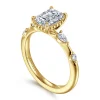 Hot Gabriel & Co. Carinna - 14K Yellow Gold Emerald Cut Diamond Engagement Ring