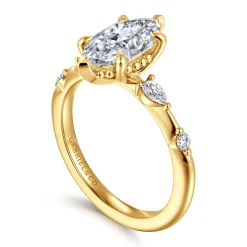 Sale Gabriel & Co. Carinna - 18K Yellow Gold Marquise Shape Diamond Engagement Ring