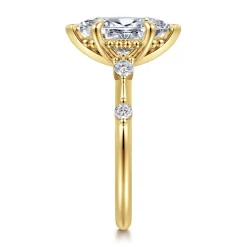 Gabriel & Co. Carinna - 14K Yellow Gold Marquise Shape Diamond Engagement Ring