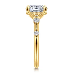 Clearance Gabriel & Co. Carinna - 18K Yellow Gold Oval Diamond Engagement Ring