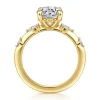 Hot Gabriel & Co. Carinna - 14K Yellow Gold Oval Diamond Engagement Ring