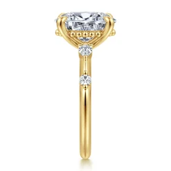 Hot Gabriel & Co. Carinna - 14K Yellow Gold Oval Diamond Engagement Ring