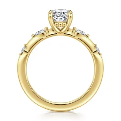 Outlet Gabriel & Co. Carinna - 14K Yellow Gold Oval Diamond Engagement Ring