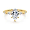 Hot Gabriel & Co. Carinna - 18K Yellow Gold Pear Shape Diamond Engagement Ring