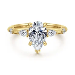 Online Gabriel & Co. Carinna - 14K Yellow Gold Pear Shape Diamond Engagement Ring