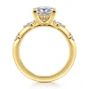 New Gabriel & Co. Carinna - 18K Yellow Gold Princess Cut Diamond Engagement Ring