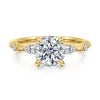 Discount Gabriel & Co. Carinna - 18K Yellow Gold Round Diamond Engagement Ring