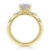 Clearance Gabriel & Co. Carinna - 14K Yellow Gold Round Diamond Engagement Ring