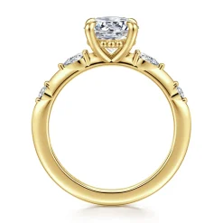 Clearance Gabriel & Co. Carinna - 14K Yellow Gold Round Diamond Engagement Ring