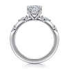 Sale Gabriel & Co. Carinna - Platinum Cushion Cut Diamond Engagement Ring