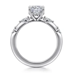 Sale Gabriel & Co. Carinna - Platinum Cushion Cut Diamond Engagement Ring